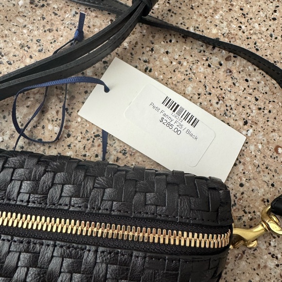 Clare V Black Woven Mini Bag - Petit Fanny - Picture 3 of 4
